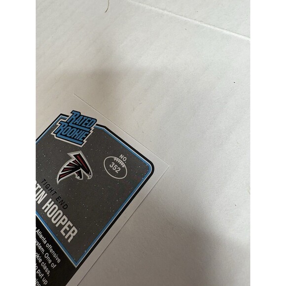 2016 Donruss Rated Rookie Austin Hooper Rookie Card RC Atlanta Falcons #352 - Picture 6 of 6